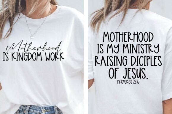 Christian Mom SVG: Motherhood is Kingdom Design Review