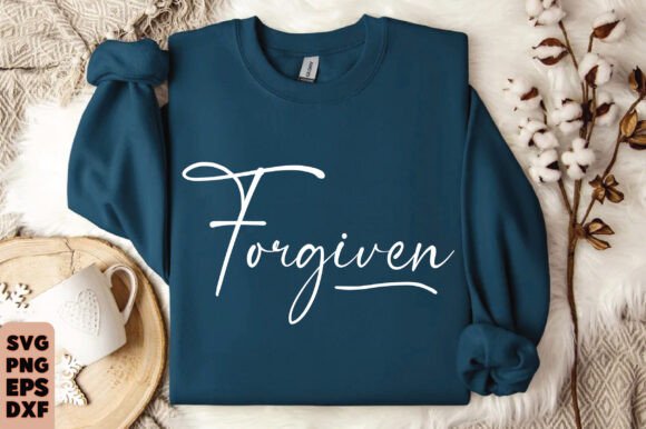 Forgiven SVG Graphics for Faith-Based T-Shirt Designs