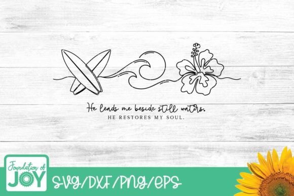 He Restores My Soul Graphics for T-Shirt Designs