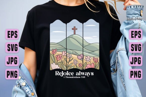 Rejoice Always Graphics for T-Shirt Designs