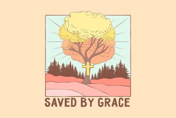 Save by Grace God Christian T-Shirt Graphics & Designs